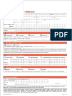 Common Alteration Form (Caf) : Ddmmyyy Y