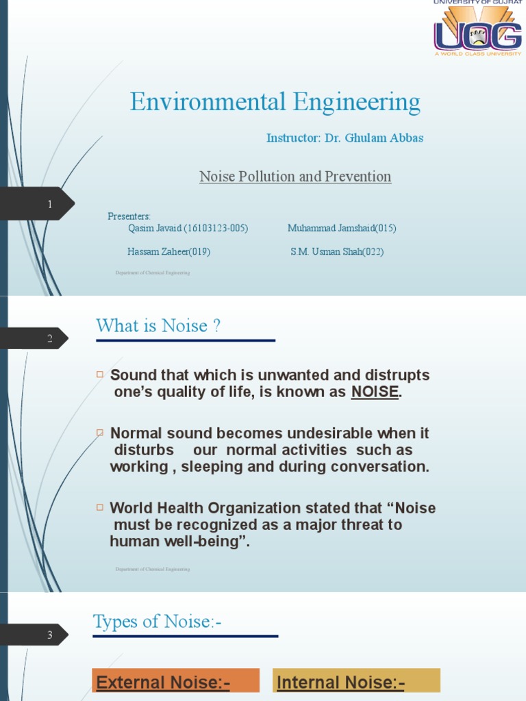 Noise Pollution: Sources and Prevention | PDF | Predation | Pollution
