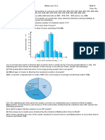 Maths Test Ch-5 Frequency Tables, Graphs and Probability Questions