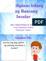 AP Aralin 7 Ang Pilipinas Bilang Isang Bansang Insular