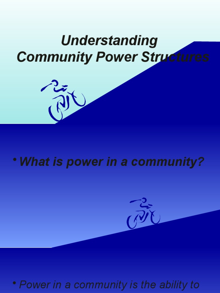 Understanding Community Power Structures Pdf Power Social And