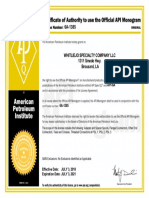 WHITLIEJO API Certificate 6A-1385