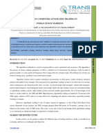 A Survey On Computer Automated Trading in Indian Stock Markets