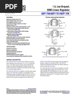 ADP1706 ADP1707 ADP1708: 1 A, Low Dropout, CMOS Linear Regulator