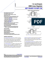 ADP1706 ADP1707 ADP1708: 1 A, Low Dropout, CMOS Linear Regulator