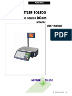 User Manual Mettler Toledo Bcom (TImbangan Buah, Timbangan Swalayan, Timbangan Barcode, Timbangan Digital Barcode) Panduan Penggunaan PDF