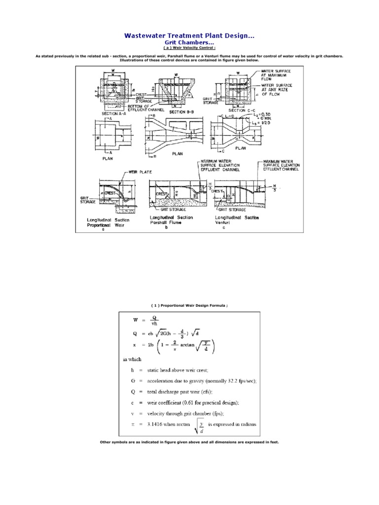 Wastewater Treatment Plant Design Guide | PDF | Hydraulic Engineering ...