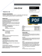 Data - Sheet-Hydraulic Water-Stop Cement 1126 PDF