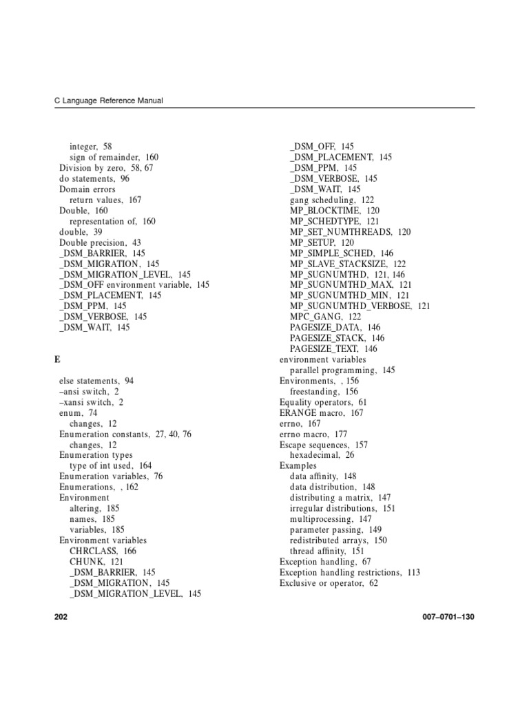 C Language Reference Manual | PDF | Notation | Computer Programming