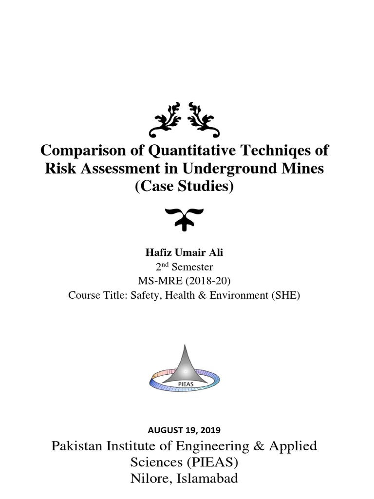 Comparison of Quantitative Techniques of Risk Assessment in Underground ...