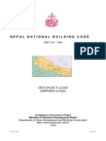 Nepal National Building Code: Occupancy Load (Imposed Load)