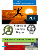 Stories of Success Begins: Department of Mechanical Engineering
