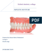 Kirkuk Dentistry Collage: Complete Denture