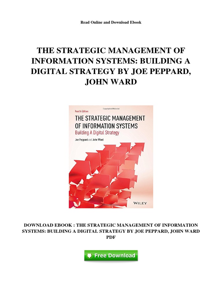 The Strategic Management of Information Systems - Building A Digital ...