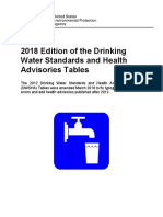 2018 Edition of The Drinking Water Standards and Health Advisories Tables