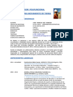 (CV) Jose Ignacio Hoz Igareda 2019. Operador Excavadora