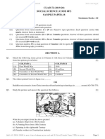 CLASS X (2019-20) Social Science (Code 087) Sample Paper-18: Section A