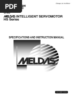 INTELLIGENT SERVO MOTOR HS Series SPECIFICAIONS AND INSTRUCTION MANUAL bnp-b3981 (Eng) Z PDF