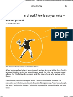 Are You Outspoken at Work - How To Use Your Voice - and Not Get Fired - PDF