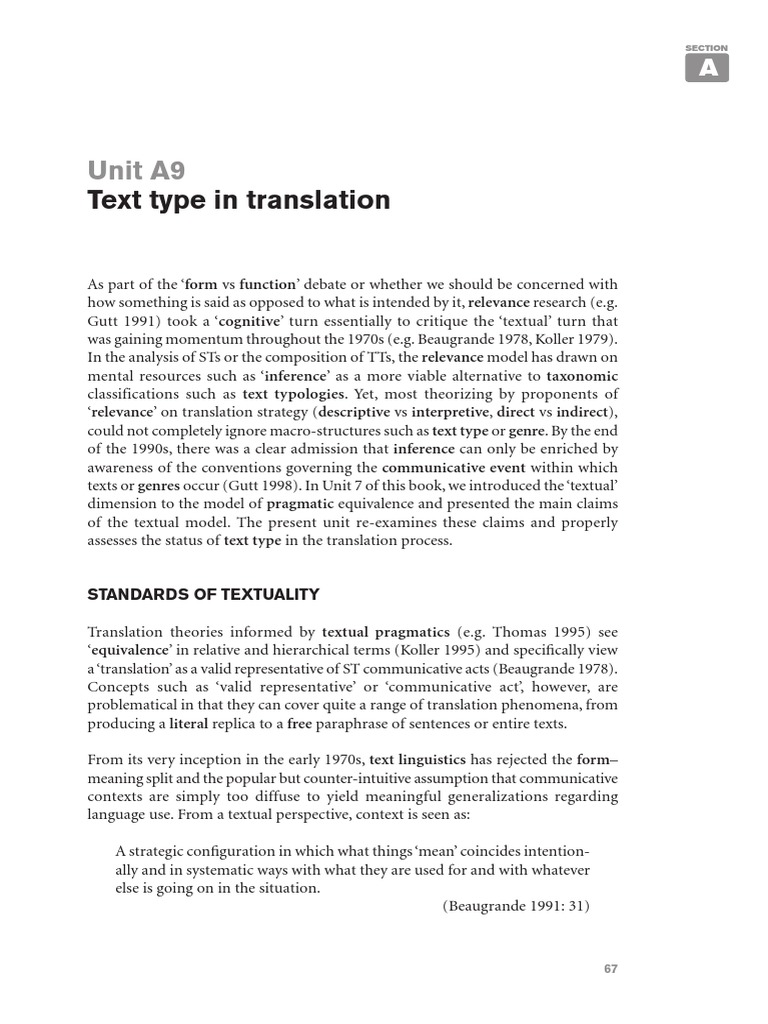 Text Type and Translation Strategies | PDF | Translations | Information