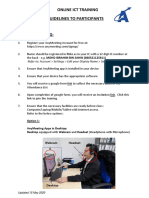 Online Ict Training Guideline - Student PDF