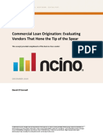 Commercial Loan Origination: Evaluating Vendors That Hone The Tip of The Spear