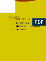 Herejias Del Catolicismo Actual Gonzalez Faus, Jose Ignacio