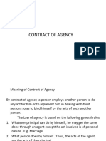 Contract of Agency