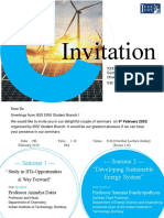 Invitation: - Seminar 1