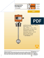 Magnetostrictive Level Meters: For Liquids