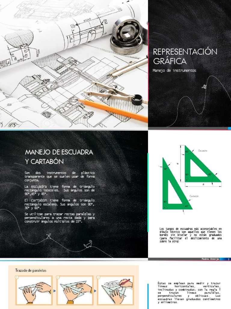 Ejercicio Construcción de ángulos: manejo de escuadra y cartabón