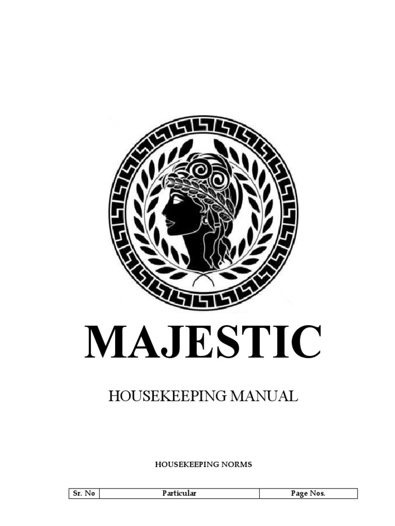 Housekeeping Manual PDF Vacuum Cleaner Housekeeping