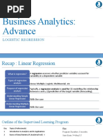 Business Analytics: Advance: Logistic Regression