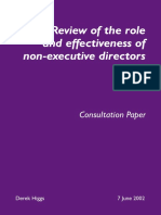 Review of The Role of Non Exec Directors