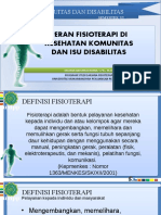 Peran Fisioterapi Di Kesehatan Komunitas Dan Isu Disabilitas