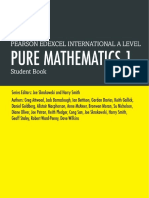 Pure Mathematics Student Book 1