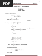 Cse-Iii-Engineering Mathematics - Iii (15mat31) - Solution PDF