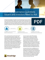 The Five Governance Questions Issuers and Investors Need To Ask