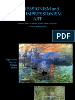 IMPRESSIONISM and POST IMPRESSIONISM ART