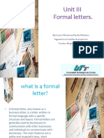 Formal Letters