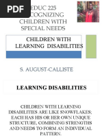 EDUC 225 Recognizing Children With Special Needs