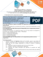 Guía para El Desarrollo Del Componente Práctico y Rúbrica de Evaluación - Fase 4 - Factibilidad Del Proyecto PDF