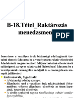 B-18.Tétel Raktározás