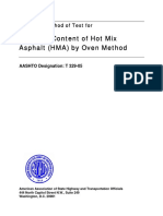 AASHTO T 329-05 Moisture Content of Hot Mix Asphalt (HMA) by Oven Method-Final