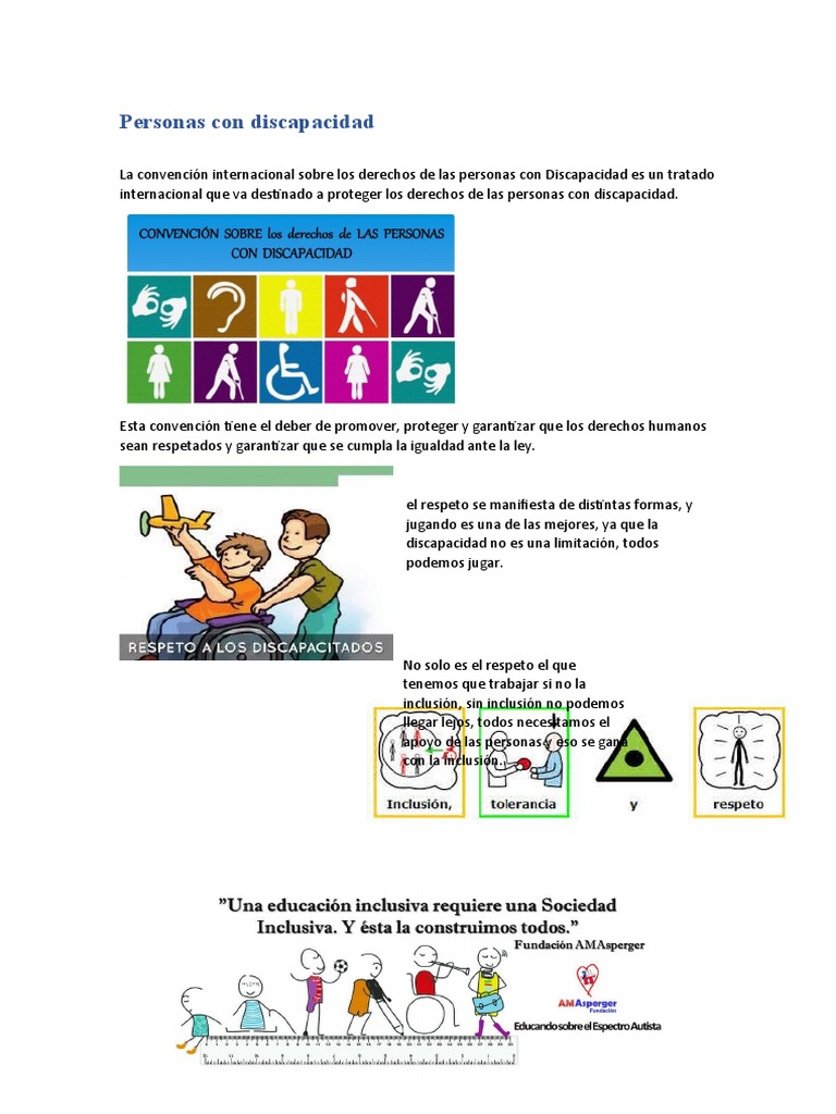 Derechos e Inclusión de Personas con Discapacidad | PDF