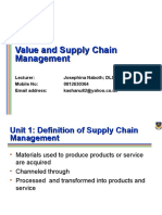 Value and Supply Chain Management Presentation