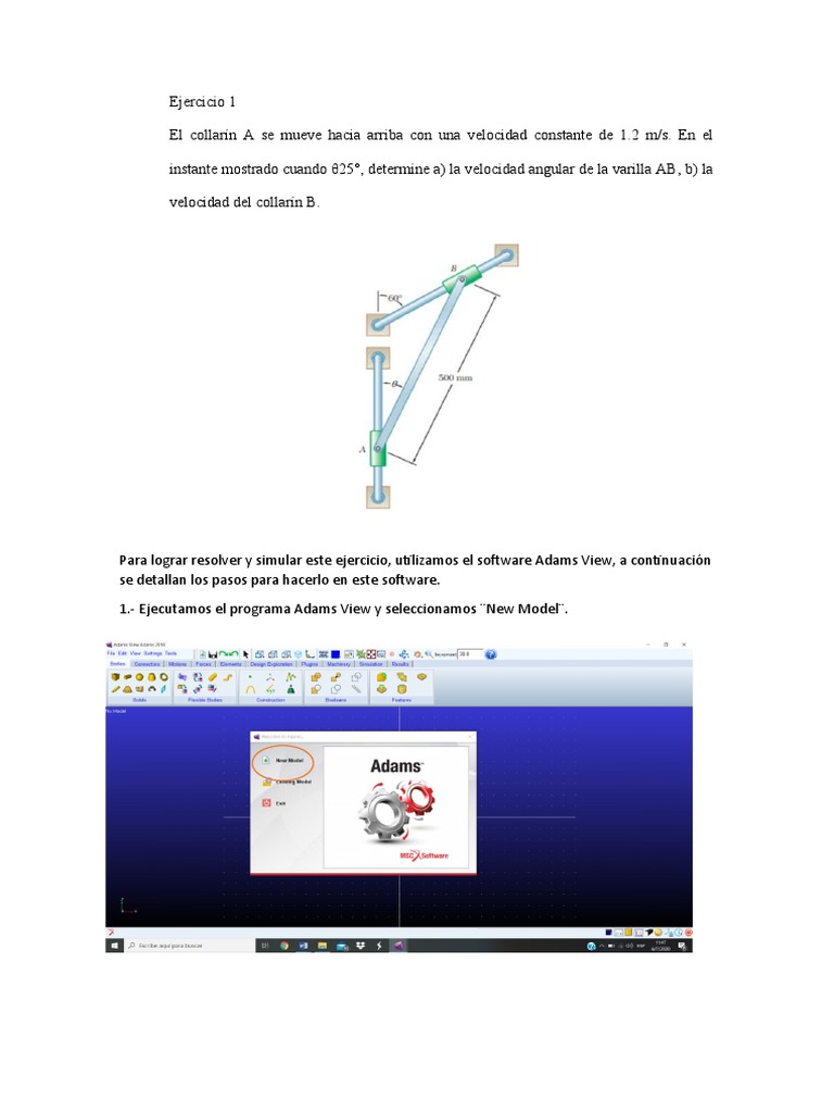 Simulación de Mecanismos en Adams View | PDF | Informática