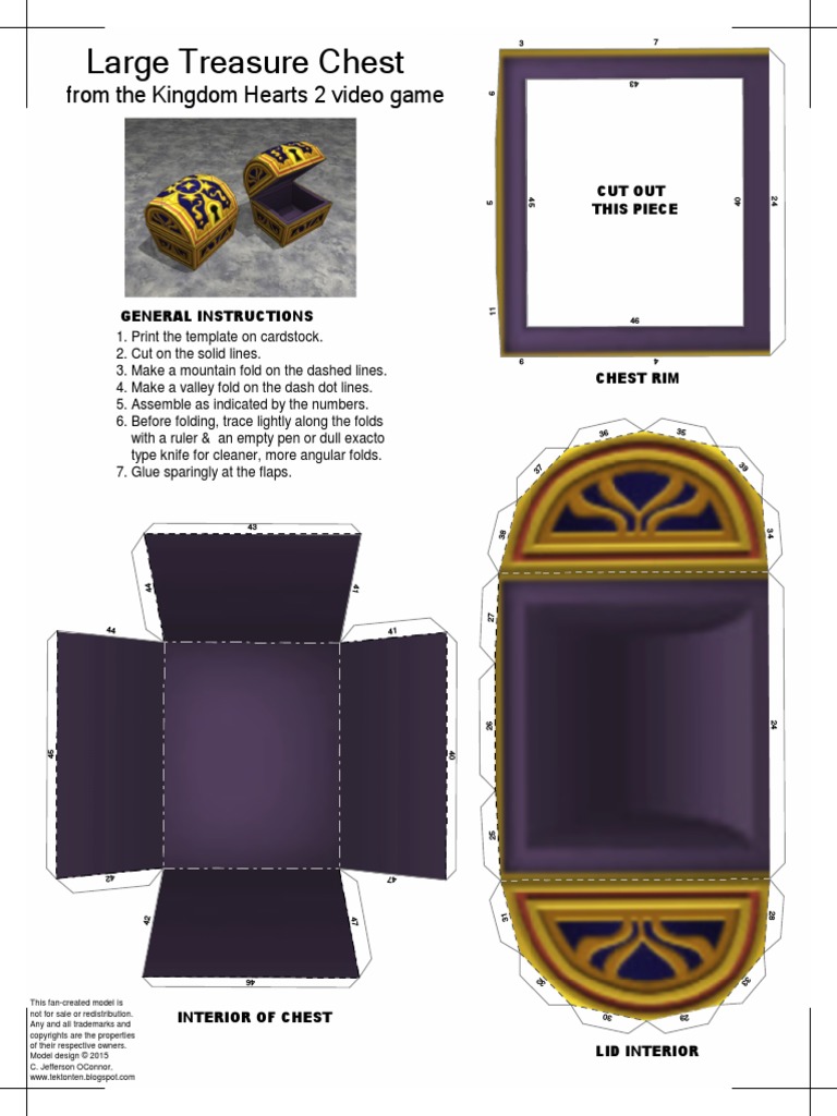 KH2 Large Treasure Chest Lines PDF Business Business