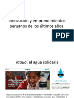 Innovación y Emprendimientos Peruanos de Los Últimos Años