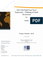 HIA Mid-Field Fuel Farm Expansion - Welding of Steel Structures